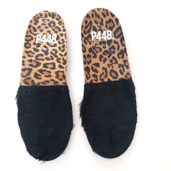 P448 Wool Tweed Faux Fur Lined Quilted Bootie Slipper US 7 EU 37 - Picture 10 of 16